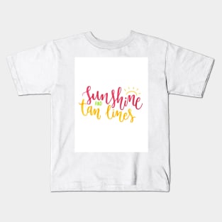 Tan Lines Kids T-Shirt